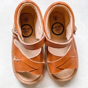 Little love bug brown sandals